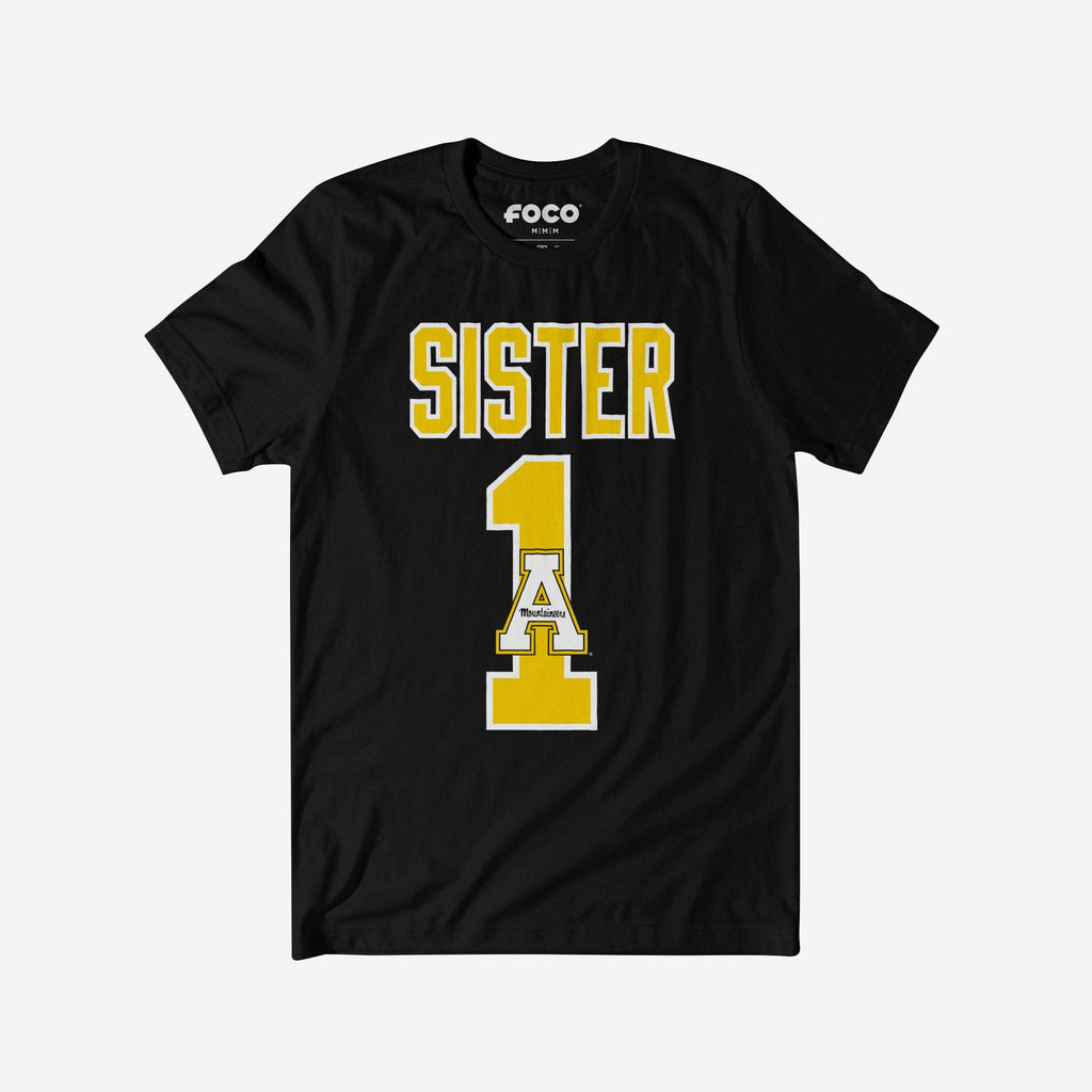 Appalachian State Mountaineers Number 1 Sister T-Shirt FOCO S - FOCO.com