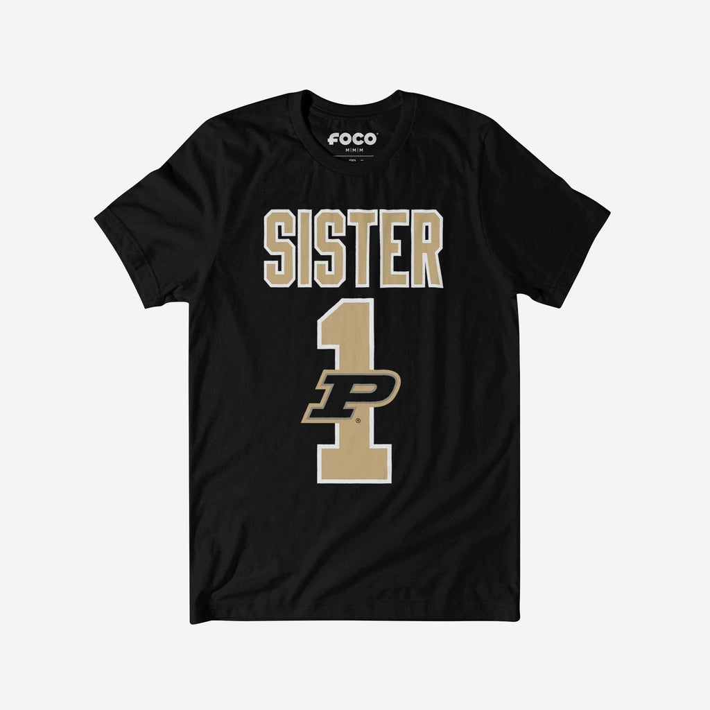 Purdue Boilermakers Number 1 Sister T-Shirt FOCO S - FOCO.com