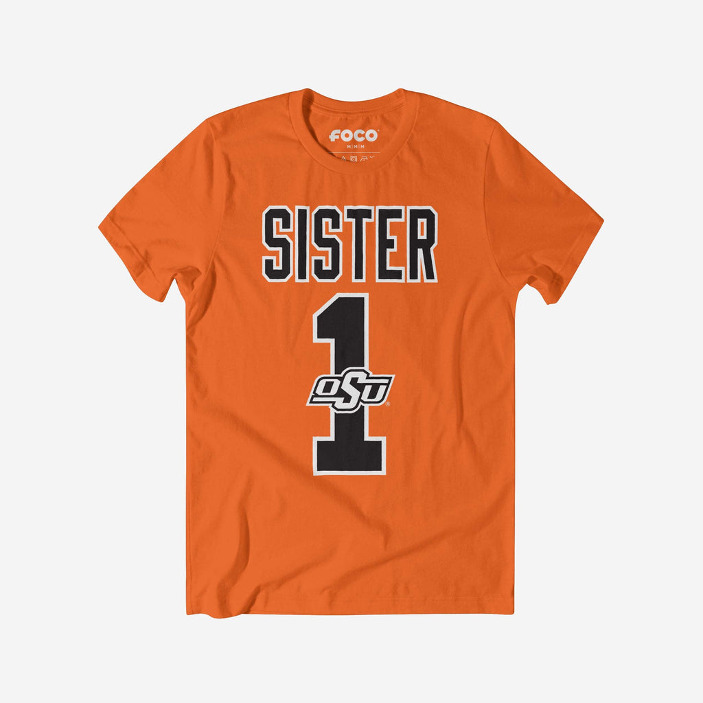 Oklahoma State Cowboys Number 1 Sister T-Shirt FOCO S - FOCO.com