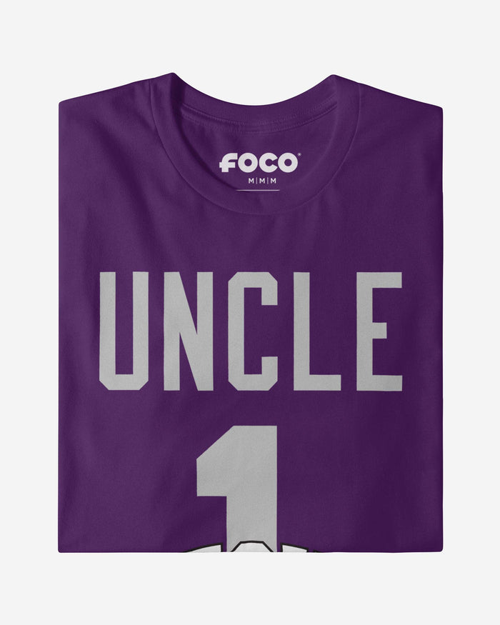 TCU Horned Frogs Number 1 Uncle T-Shirt FOCO - FOCO.com