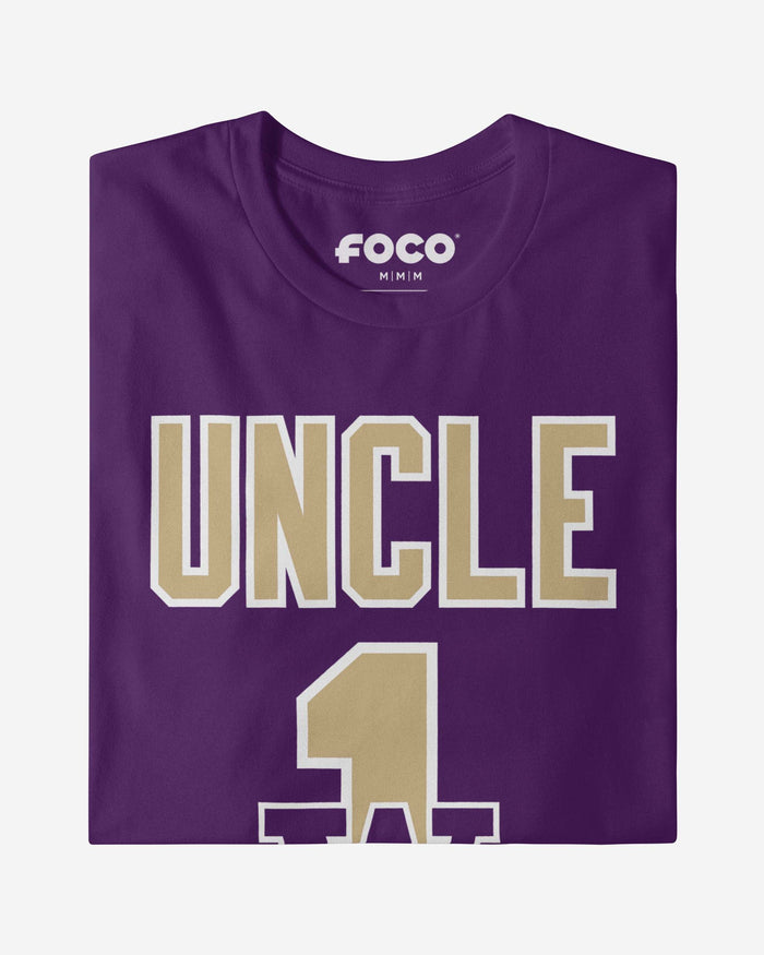 Washington Huskies Number 1 Uncle T-Shirt FOCO - FOCO.com