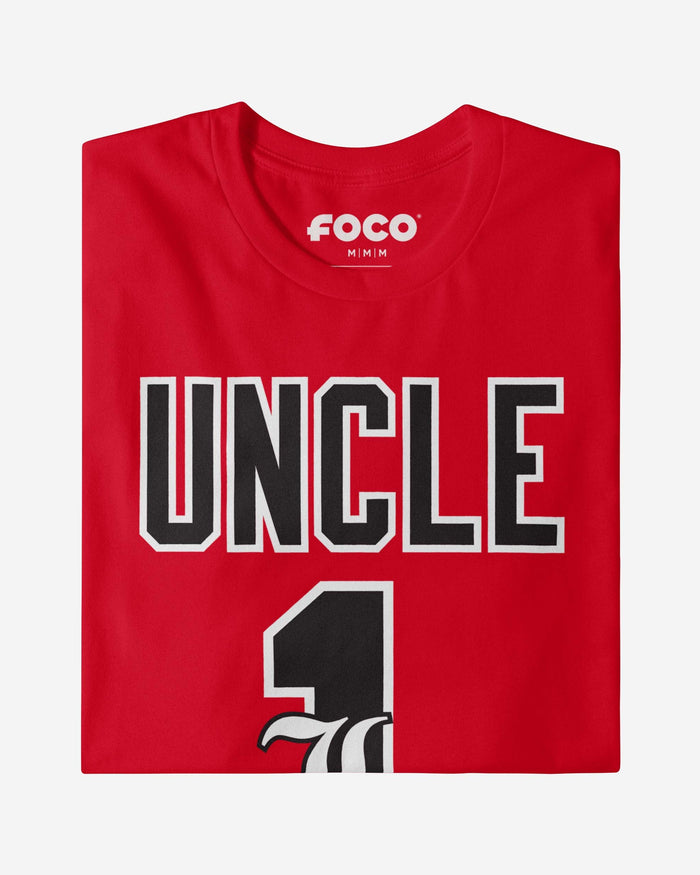 Louisville Cardinals Number 1 Uncle T-Shirt FOCO - FOCO.com