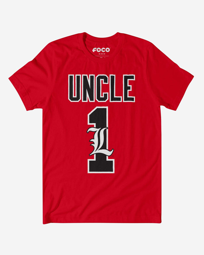 Louisville Cardinals Number 1 Uncle T-Shirt FOCO S - FOCO.com