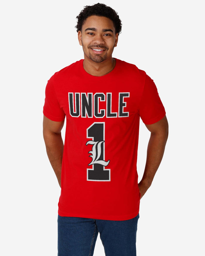 Louisville Cardinals Number 1 Uncle T-Shirt FOCO - FOCO.com