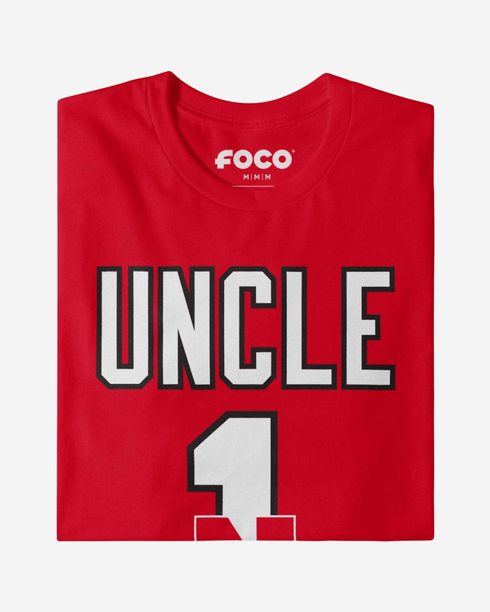 Nebraska Cornhuskers Number 1 Uncle T-Shirt FOCO - FOCO.com