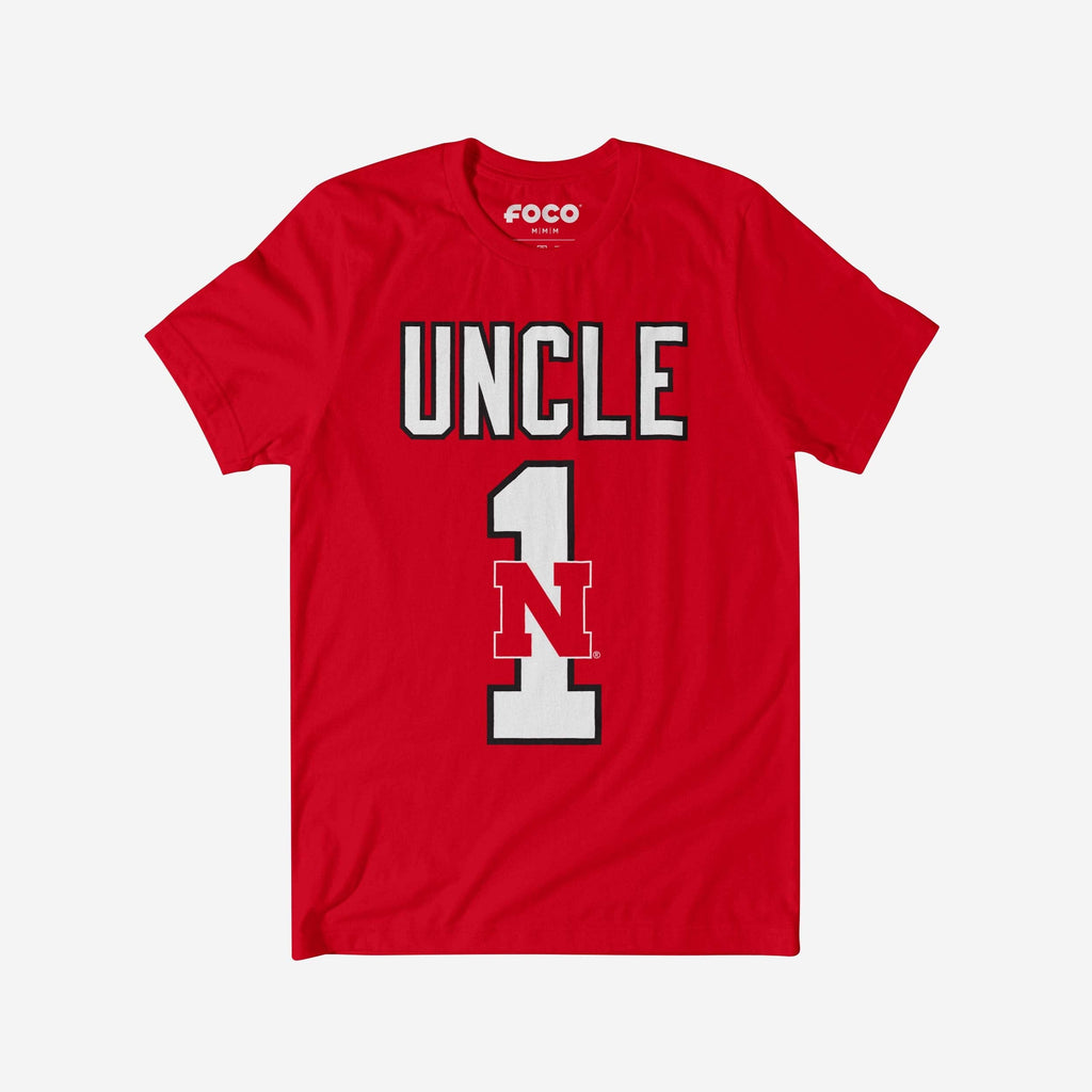 Nebraska Cornhuskers Number 1 Uncle T-Shirt FOCO S - FOCO.com