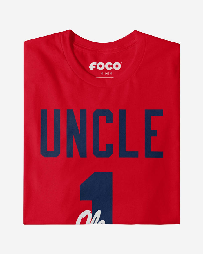 Ole Miss Rebels Number 1 Uncle T-Shirt FOCO - FOCO.com