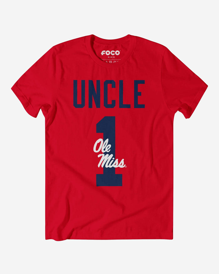 Ole Miss Rebels Number 1 Uncle T-Shirt FOCO S - FOCO.com