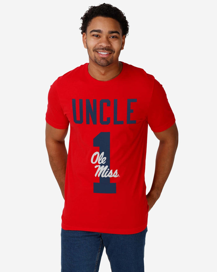 Ole Miss Rebels Number 1 Uncle T-Shirt FOCO - FOCO.com