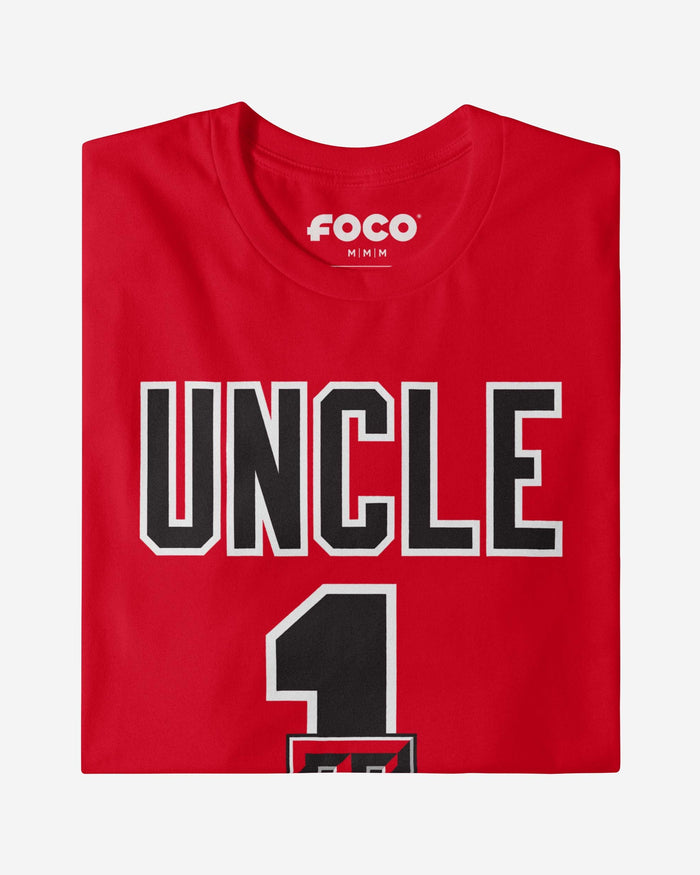 Texas Tech Red Raiders Number 1 Uncle T-Shirt FOCO - FOCO.com