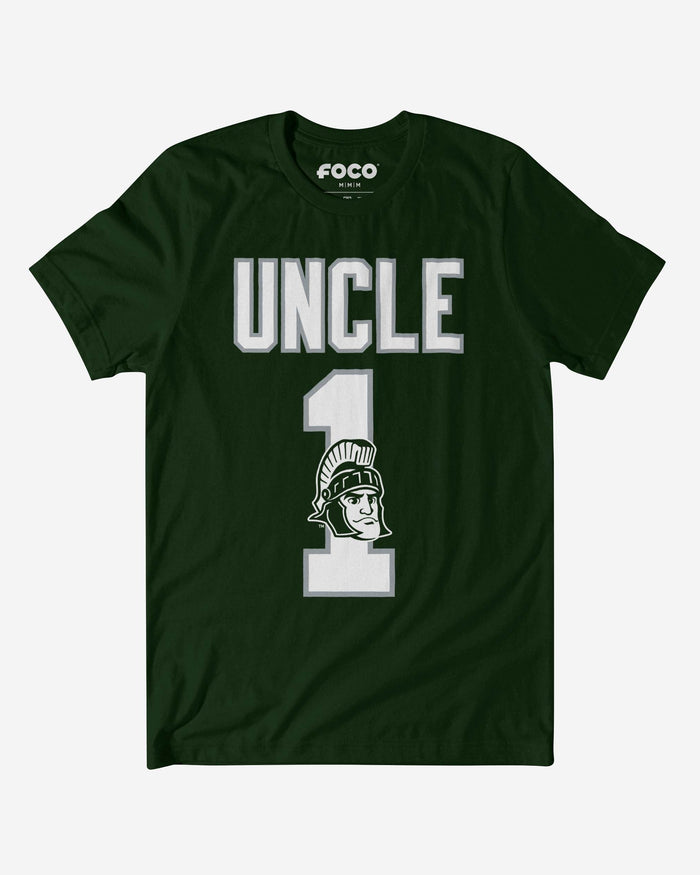 Michigan State Spartans Number 1 Uncle T-Shirt FOCO S - FOCO.com