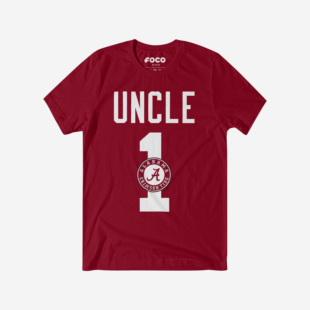 Alabama Crimson Tide Number 1 Uncle T-Shirt FOCO S - FOCO.com