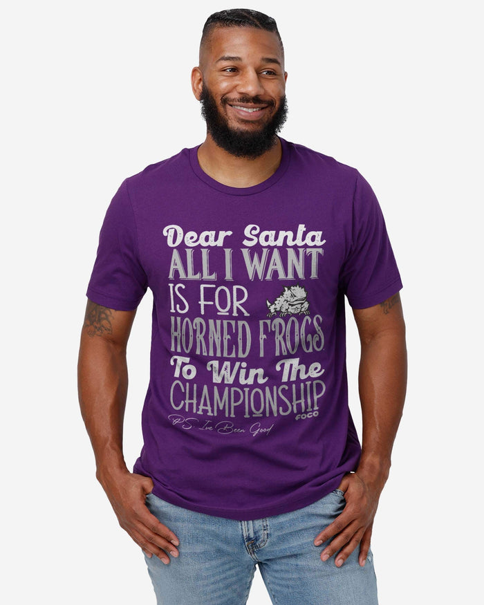 TCU Horned Frogs All I Want T-Shirt FOCO - FOCO.com