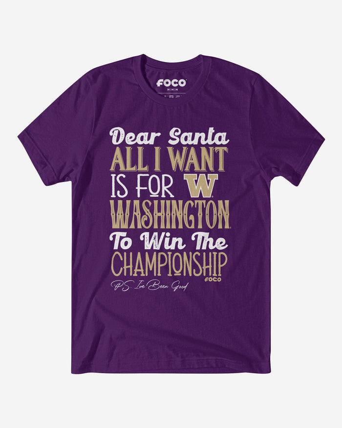 Washington Huskies All I Want T-Shirt FOCO S - FOCO.com