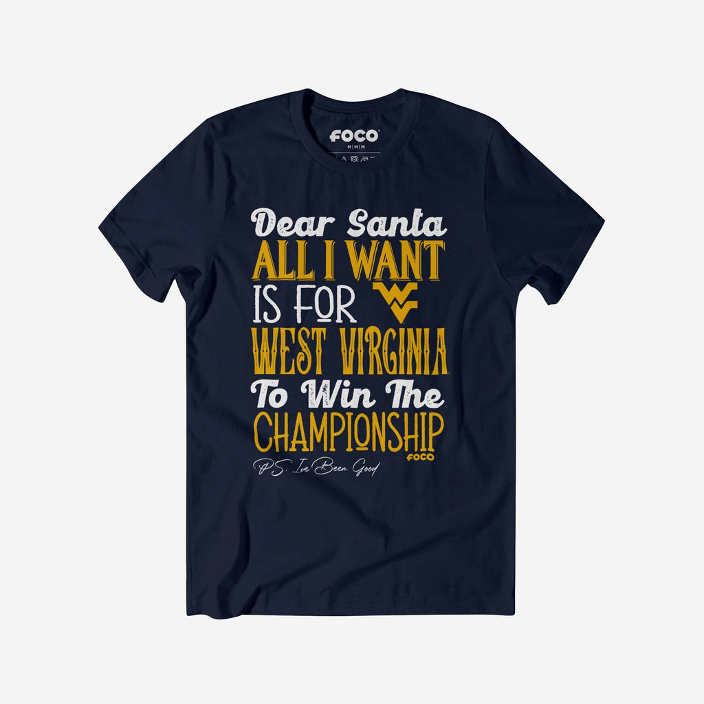 West Virginia Mountaineers All I Want T-Shirt FOCO S - FOCO.com