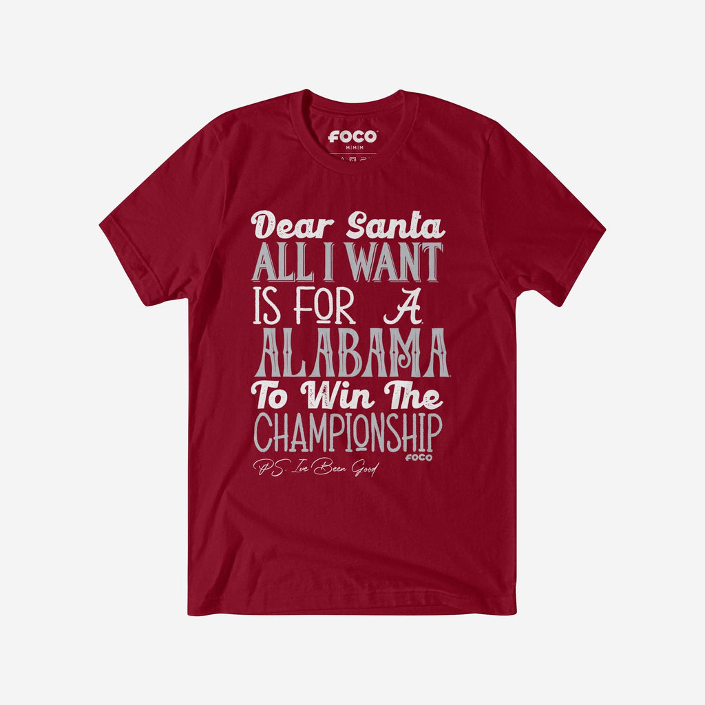 Alabama Crimson Tide All I Want T-Shirt FOCO S - FOCO.com