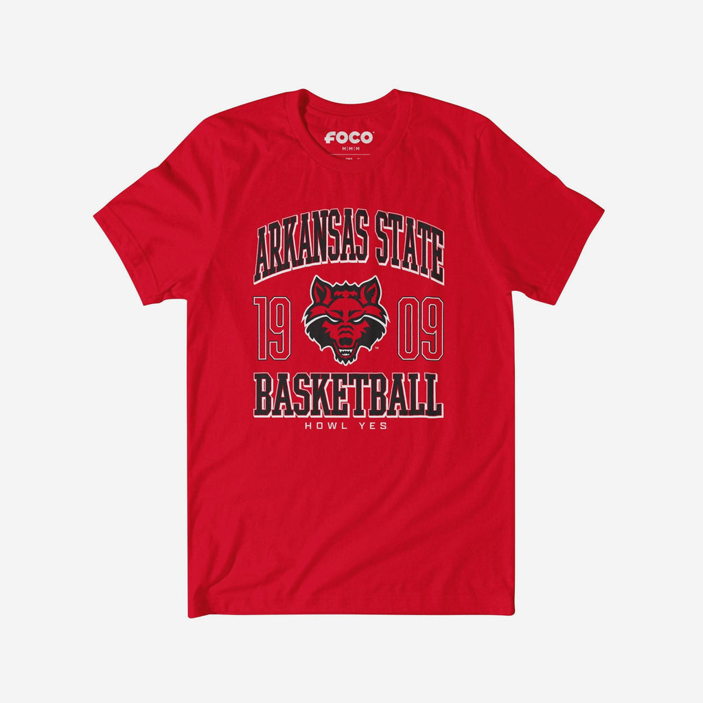 Arkansas State Red Wolves Basketball T-Shirt FOCO S - FOCO.com