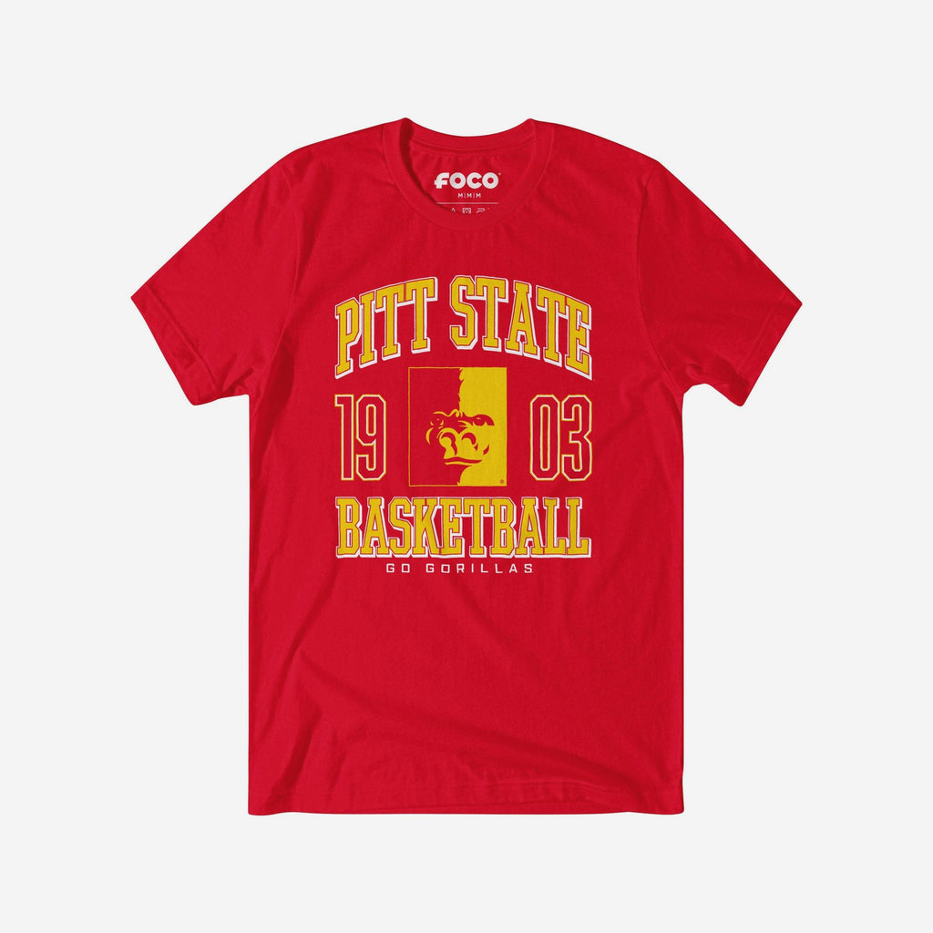 Pittsburg State Gorillas Basketball T-Shirt FOCO S - FOCO.com