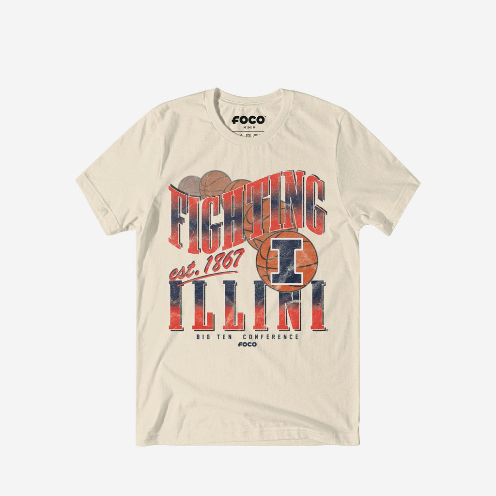 Illinois Fighting Illini Baller Bounce T-Shirt FOCO S - FOCO.com
