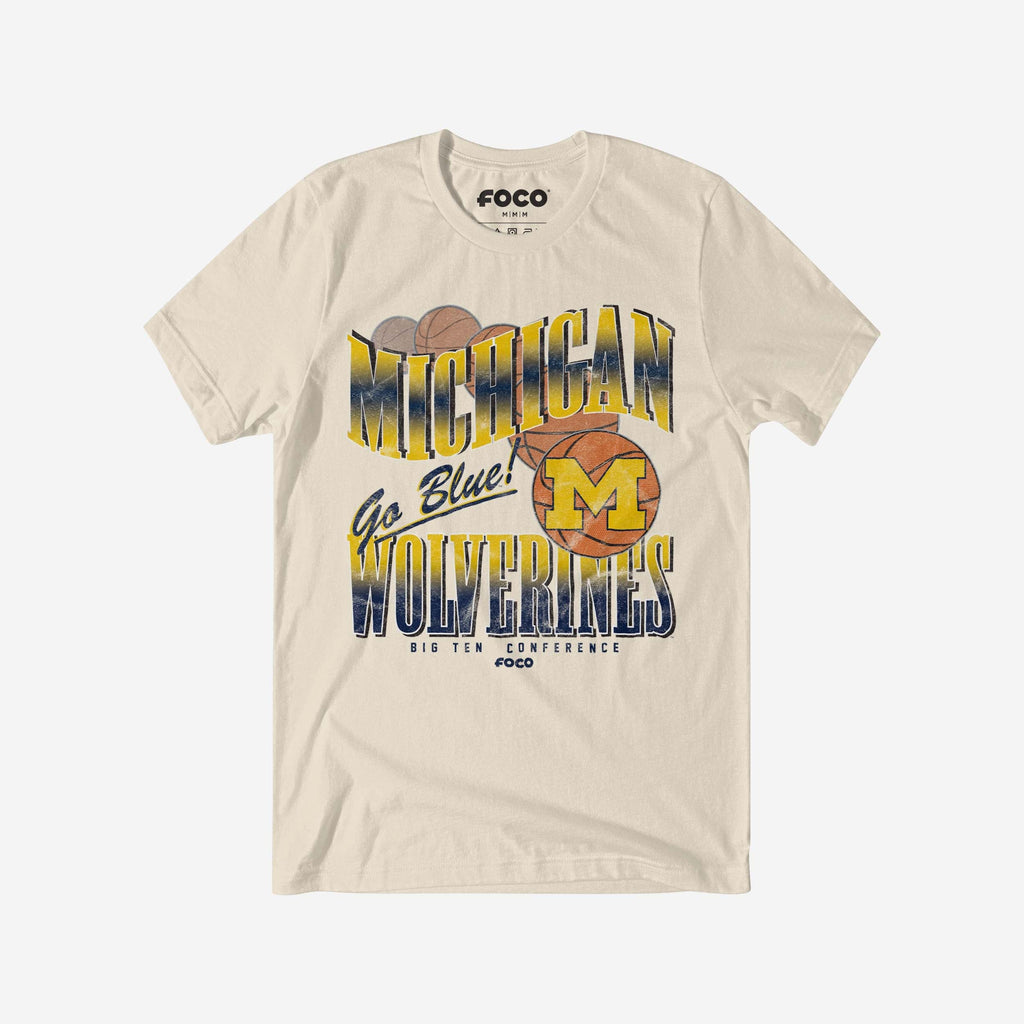 Michigan Wolverines Baller Bounce T-Shirt FOCO S - FOCO.com