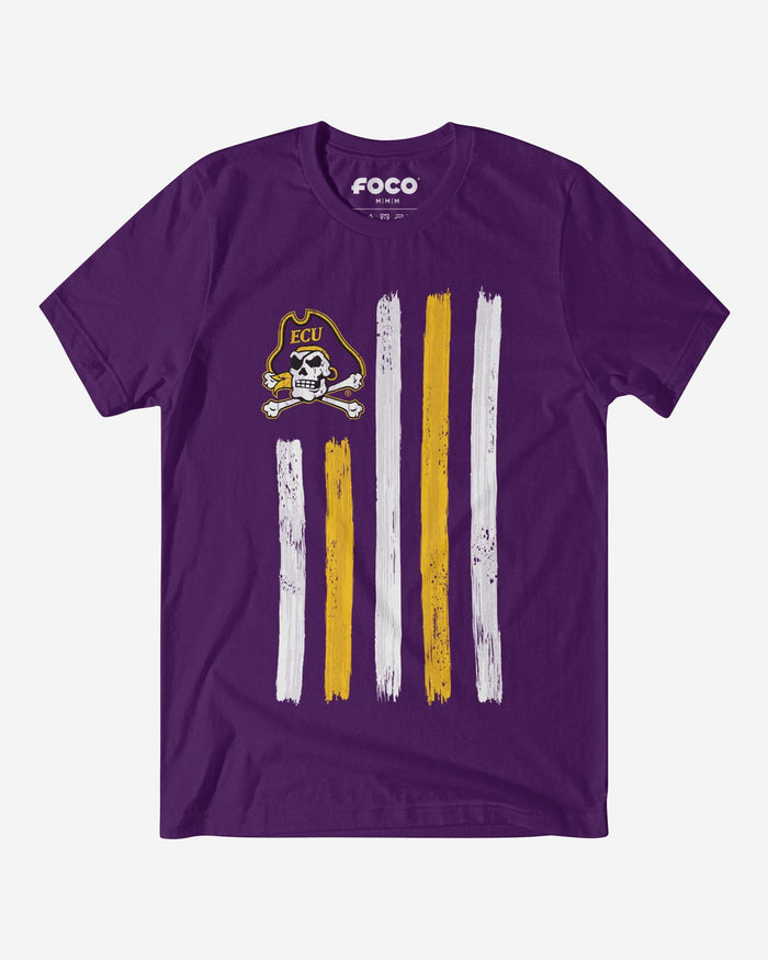 East Carolina Pirates Brushstroke Flag T-Shirt FOCO S - FOCO.com