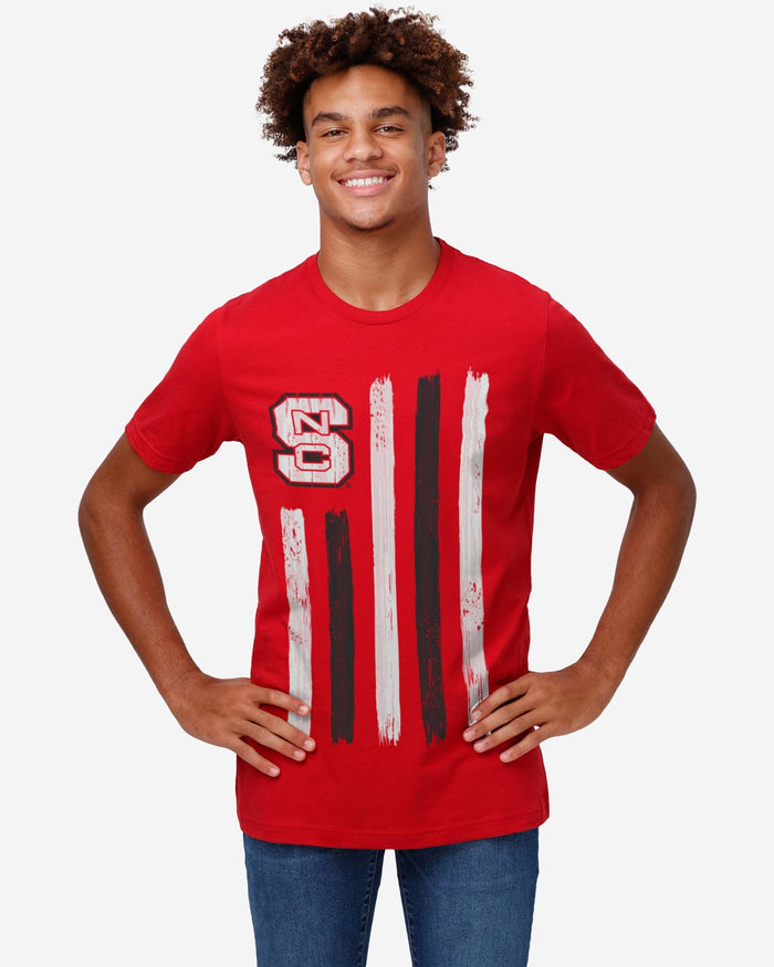 NC State Wolfpack Brushstroke Flag T-Shirt FOCO - FOCO.com