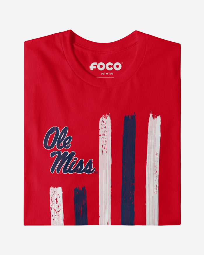 Ole Miss Rebels Brushstroke Flag T-Shirt FOCO - FOCO.com