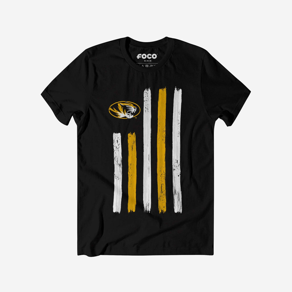 Missouri Tigers Brushstroke Flag T-Shirt FOCO S - FOCO.com