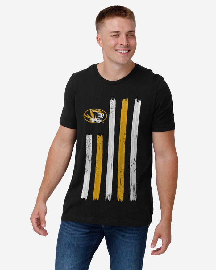 Missouri Tigers Brushstroke Flag T-Shirt FOCO - FOCO.com