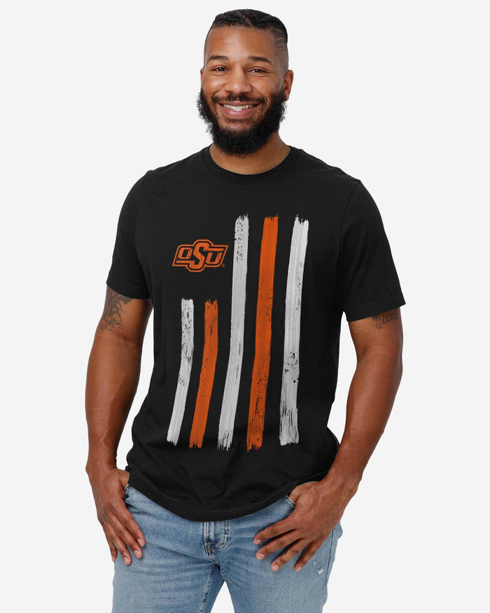 Oklahoma State Cowboys Brushstroke Flag T-Shirt FOCO - FOCO.com