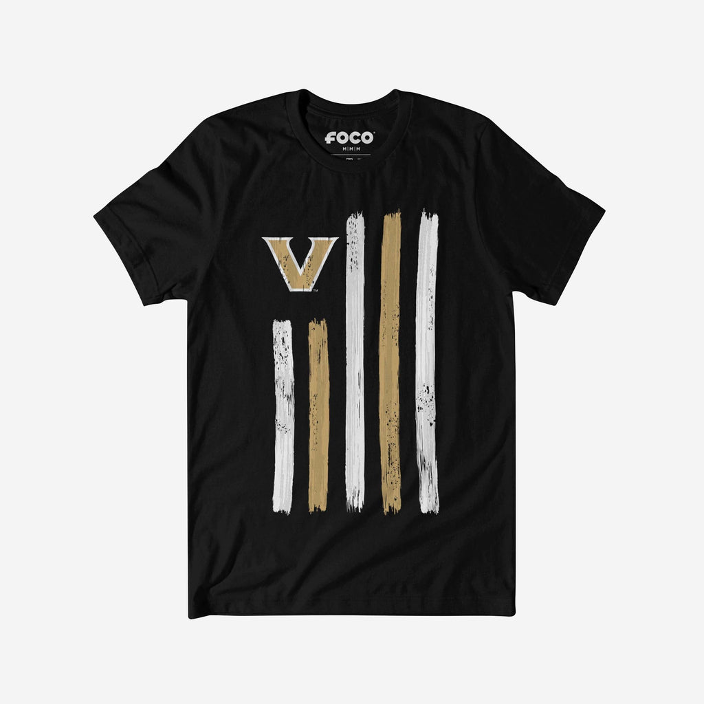 Vanderbilt Commodores Brushstroke Flag T-Shirt FOCO S - FOCO.com