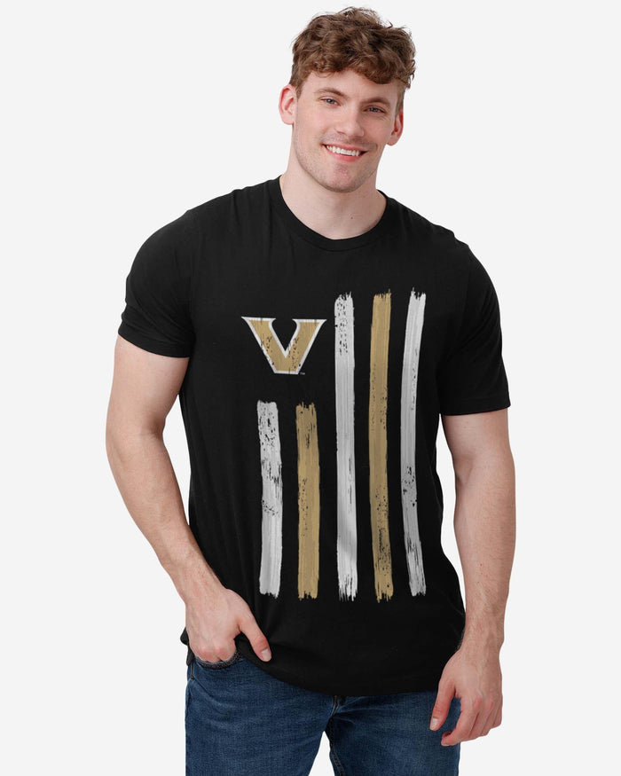 Vanderbilt Commodores Brushstroke Flag T-Shirt FOCO - FOCO.com