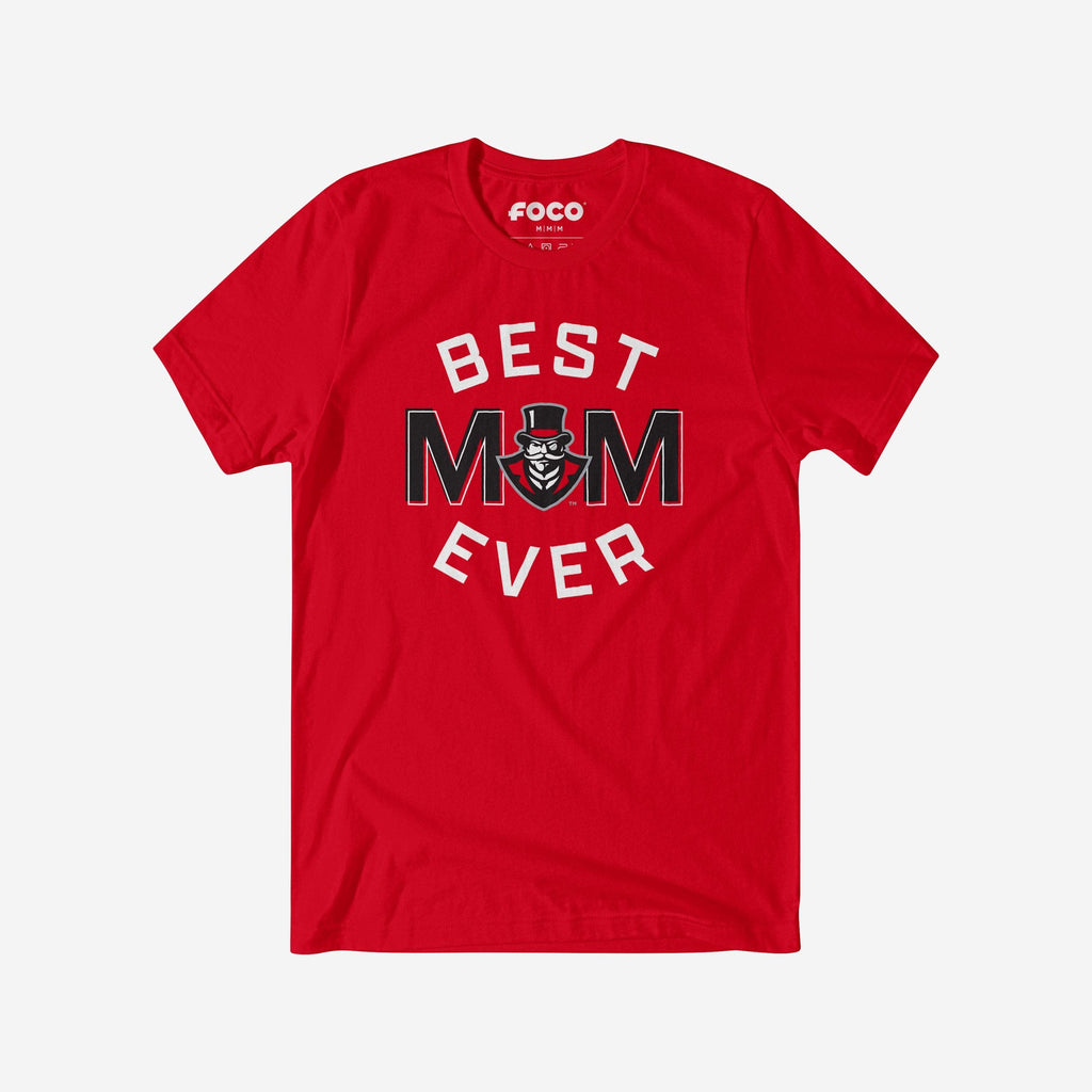 Austin Peay Governors Best Mom Ever Arched T-Shirt FOCO S - FOCO.com
