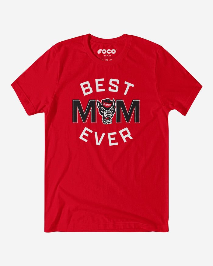 NC State Wolfpack Best Mom Ever Arched T-Shirt FOCO S - FOCO.com