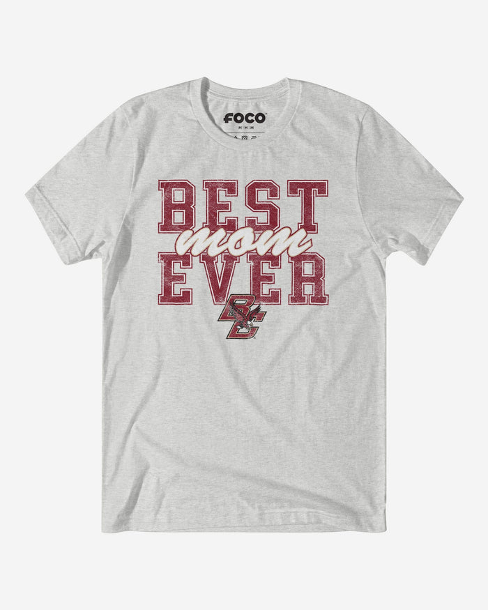 Boston College Eagles Best Mom Ever Stacked T-Shirt FOCO S - FOCO.com