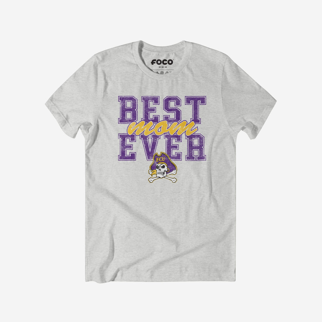 East Carolina Pirates Best Mom Ever Stacked T-Shirt FOCO S - FOCO.com