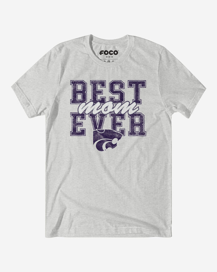 Kansas State Wildcats Best Mom Ever Stacked T-Shirt FOCO S - FOCO.com