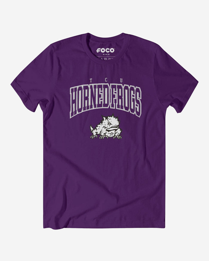 TCU Horned Frogs Classic Logo T-Shirt FOCO Team Purple S - FOCO.com