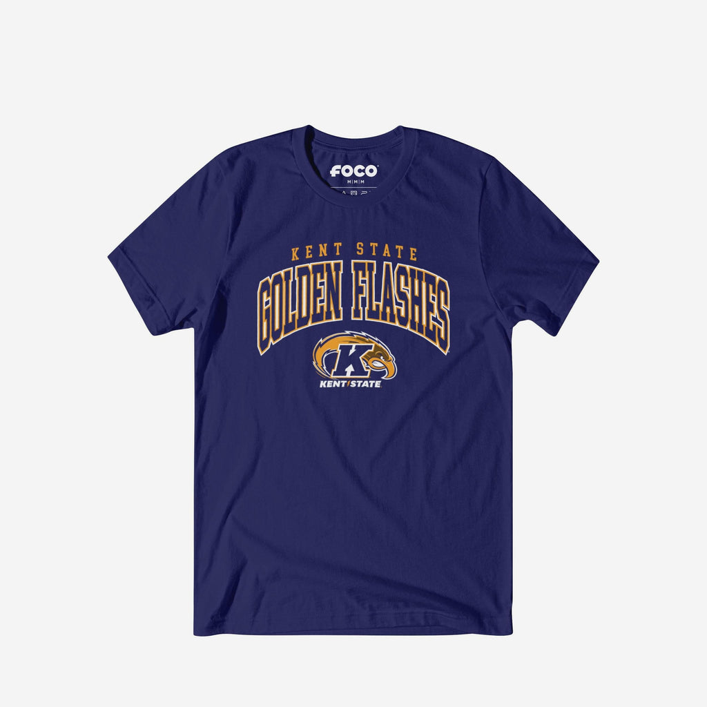 Kent State Golden Flashes Classic Logo T-Shirt FOCO Team Navy S - FOCO.com