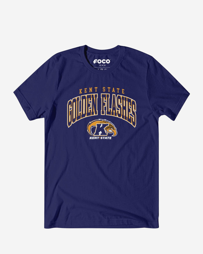 Kent State Golden Flashes Classic Logo T-Shirt FOCO Team Navy S - FOCO.com