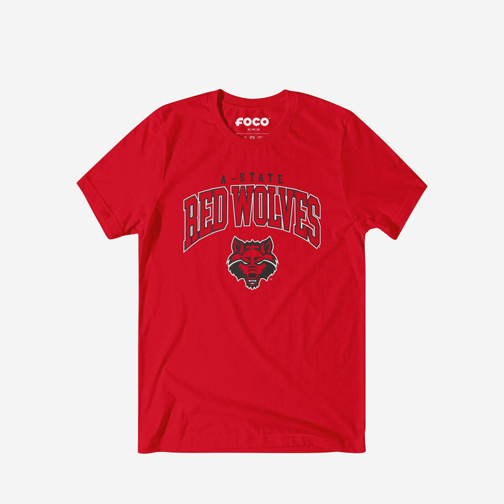 Arkansas State Red Wolves Classic Logo T-Shirt FOCO Red S - FOCO.com