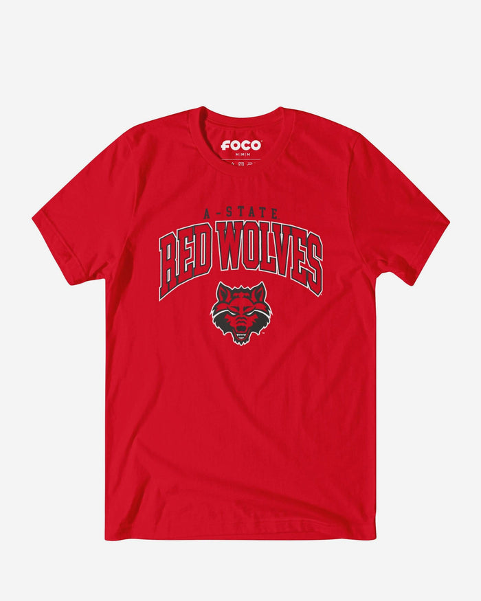 Arkansas State Red Wolves Classic Logo T-Shirt FOCO Red S - FOCO.com
