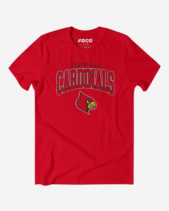 Louisville Cardinals Classic Logo T-Shirt FOCO Red S - FOCO.com