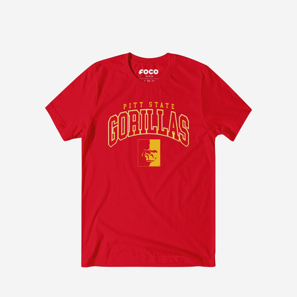 Pittsburg State Gorillas Classic Logo T-Shirt FOCO Red S - FOCO.com
