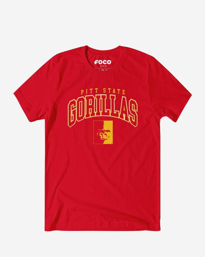 Pittsburg State Gorillas Classic Logo T-Shirt FOCO Red S - FOCO.com