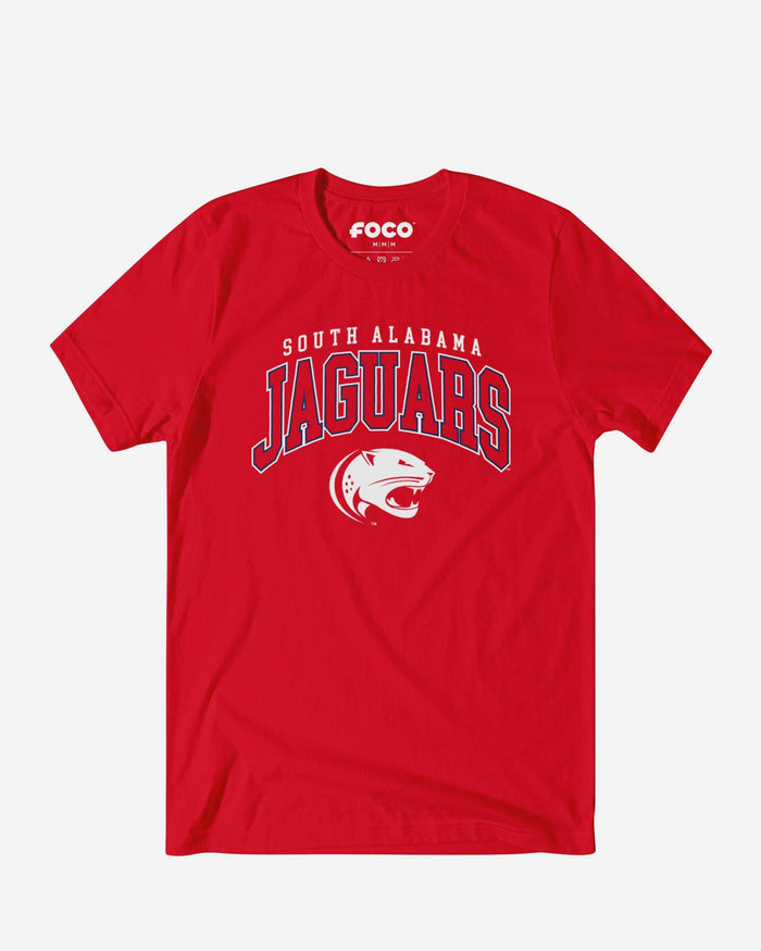 South Alabama Jaguars Classic Logo T-Shirt FOCO Red S - FOCO.com