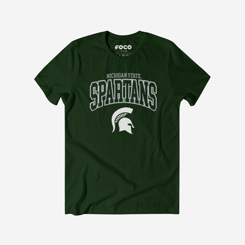 Michigan State Spartans Classic Logo T-Shirt FOCO Forest S - FOCO.com