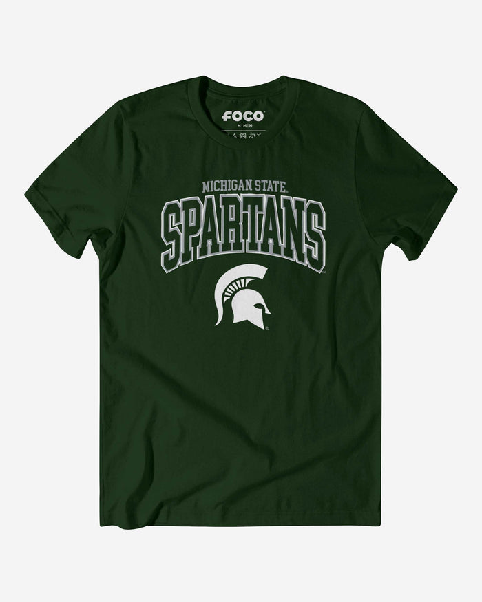 Michigan State Spartans Classic Logo T-Shirt FOCO Forest S - FOCO.com