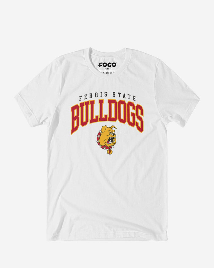 Ferris State Bulldogs Classic Logo T-Shirt FOCO White S - FOCO.com