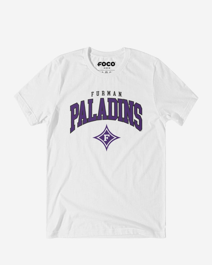 Furman Paladins Classic Logo T-Shirt FOCO White S - FOCO.com